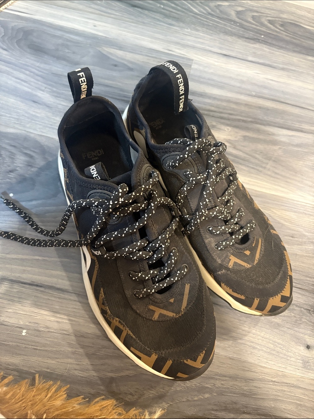 Fendi Black and Brown  Sneakers